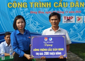 Khởi công công trình cầu dân sinh hơn 300 triệu đồng