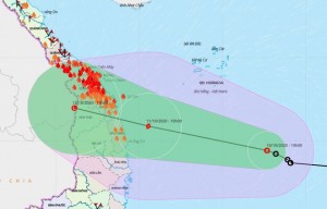 Bão có thể đổ bộ Quảng Nam - Phú Yên 2 ngày tới