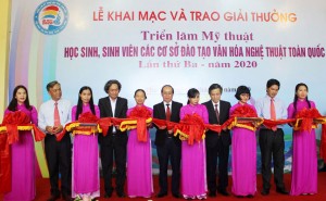 159 tác phẩm trưng bày tại Triển lãm Mỹ thuật học sinh, sinh viên toàn quốc