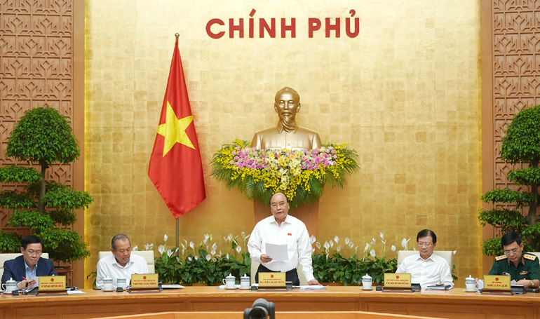 Chính phủ họp phiên thường kỳ tháng 5/2019