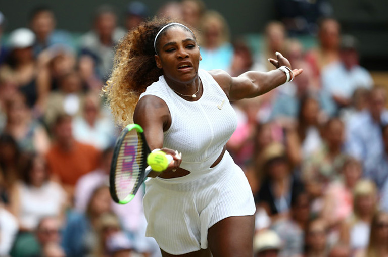 Nhẹ nhàng đánh bại Riske, Serena Williams vào bán kết Wimbledon 2019