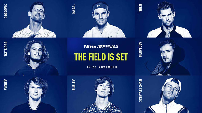 Bốc thăm chia bảng ATP Finals 2020: Nadal "săn" danh hiệu đầu tiên