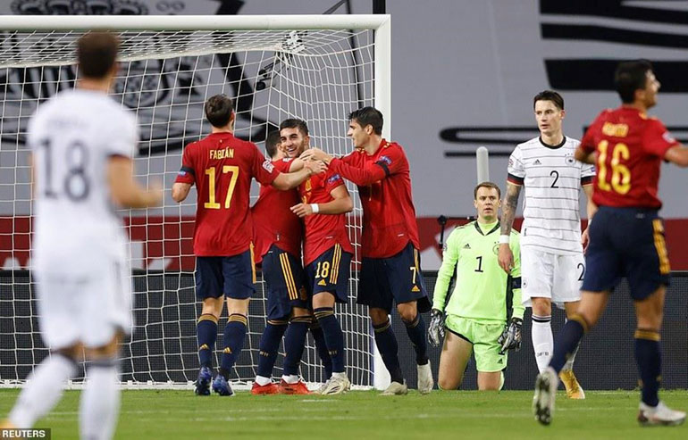 Nations League 2020-2021: Đức thảm bại trước Tây Ban Nha