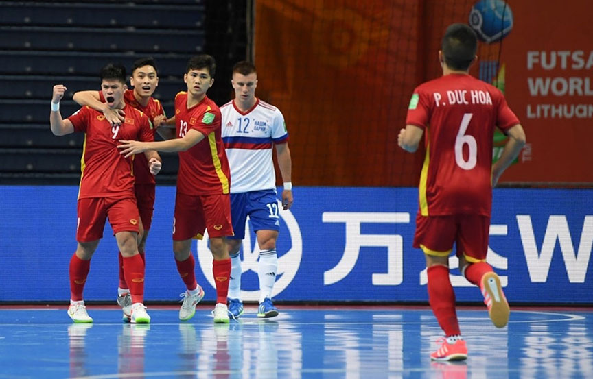 Vòng 1/8 Futsal World Cup 2021: Việt Nam dừng bước sau trận cầu kịch tính với Nga