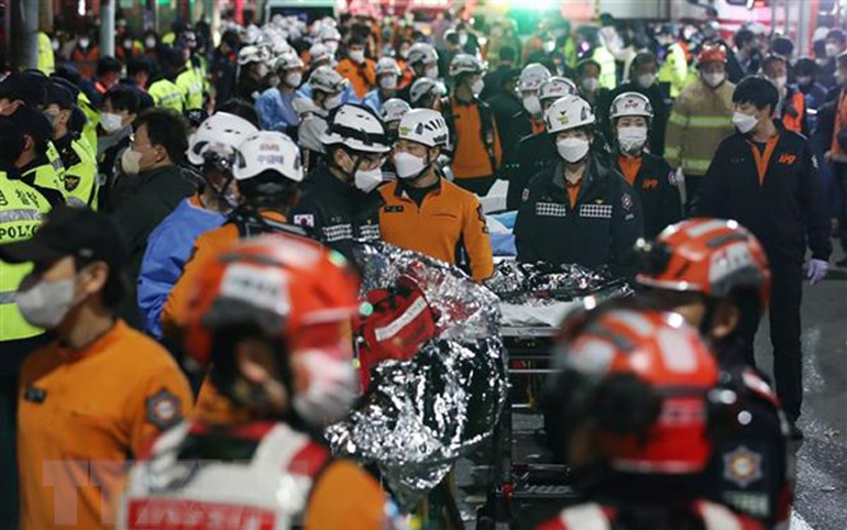 Lãnh đạo nhiều nước chia buồn với Hàn Quốc về vụ giẫm đạp ở Itaewon