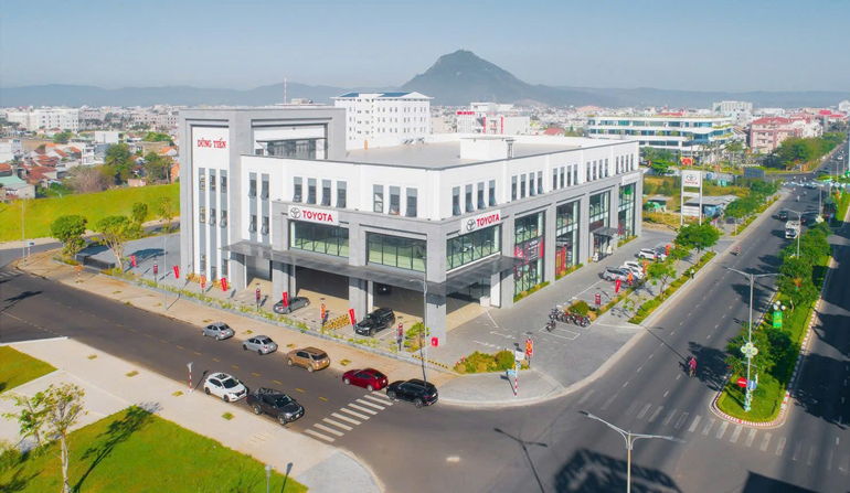 Thực tập phương án chữa cháy và cứu nạn, cứu hộ tại Showroom ôtô TOYOTA Dũng Tiến