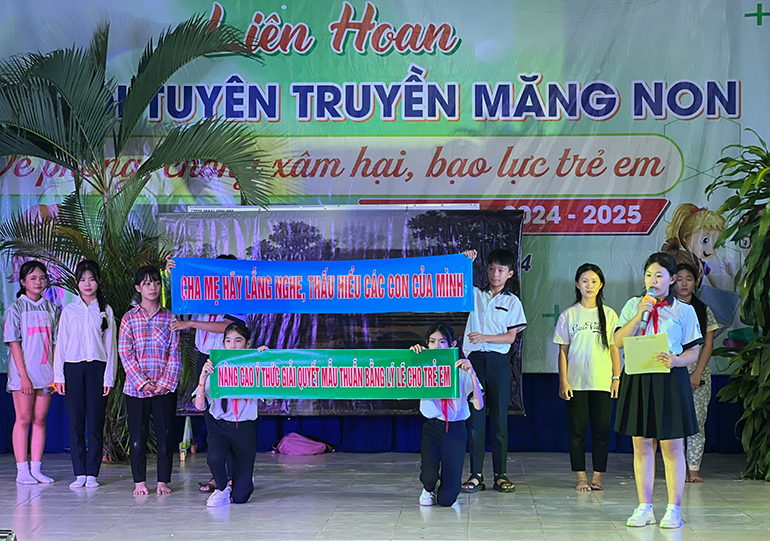 Nâng cao hiệu quả đội tuyên truyền măng non trường học