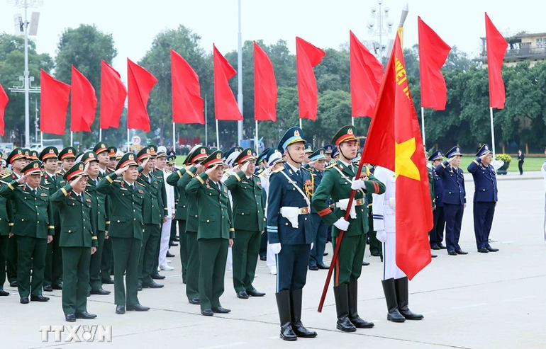 Bộ Quốc phòng báo công dâng Bác nhân kỷ niệm 80 năm thành lập Quân đội Nhân dân